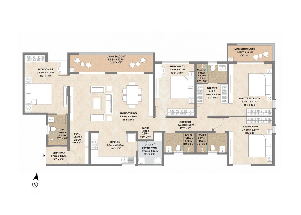 Mahindra Zen Apartments at Singasandra Manipal County, Bangalore